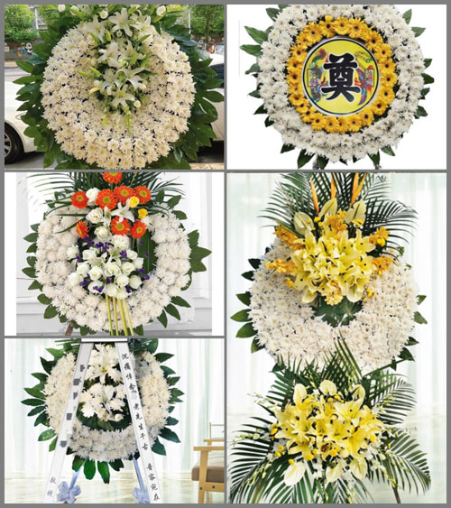 山东潍坊安丘市石堆镇季戈村花圈速递